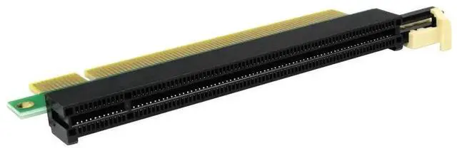 Alt view image 3 of 5 - PCI-E 164 pin Slot PCI-Express 16X Riser Card, Male to Female Extension Protector Upward Riser Adapter Card 1U 2U