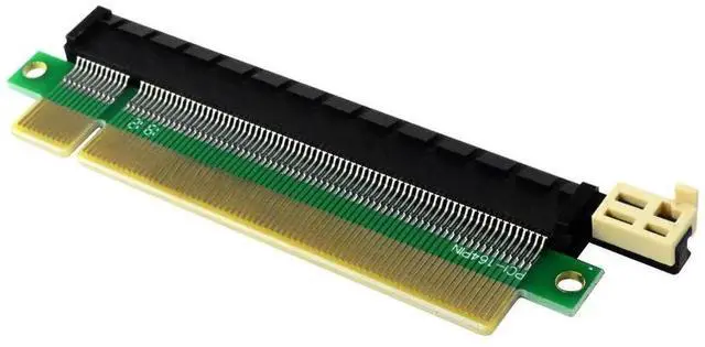 Alt view image 2 of 5 - PCI-E 164 pin Slot PCI-Express 16X Riser Card, Male to Female Extension Protector Upward Riser Adapter Card 1U 2U