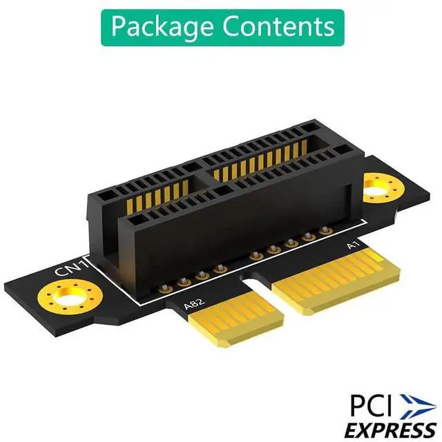Alt view image 5 of 7 - PCI-e 1X 3.0 90 Degree Reverse Male to Female Riser Card for 1U Server (Installation Direction Towards CPU) (Height: 20cm)