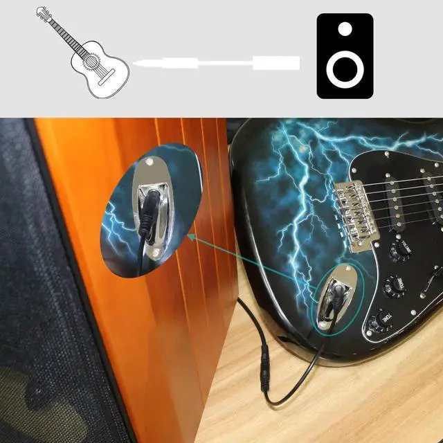 Alt view image 5 of 7 - 1/4" to 1/8" TRS/TRRS Adapter 6.35mm Male to 3.5mm Female Stereo Audio Cable Y-Splitter Adapter for Amplifiers, Guitars, Pianos, Home Theater Equipment Etc.