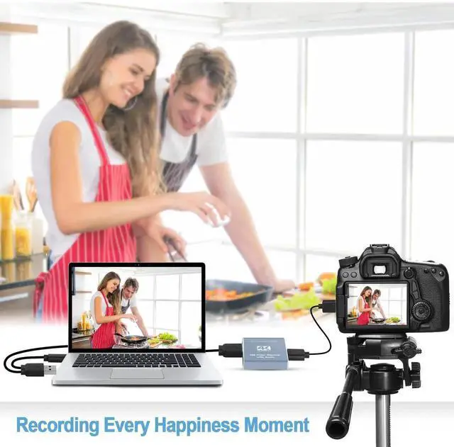 Alt view image 5 of 7 - 4K Capture Card for Live Streaming, 1080P 60FPS Game Capture Card with USB & Microphone HDMI Loop-Out, Capture Card for Recording Compatible with Nintendo Switch, PS4/5, PC, Xbox One