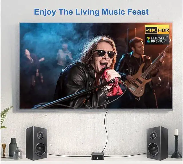 Alt view image 4 of 6 - SPDIF/Toslink Digital Optical Audio Splitter 1x3, Optical Audio 1X3 Splitter, Support Dolby Digital & DTS 5.1 for PS3, Xbox, Blue-Ray DVD, HDTV,TV Box(1 Input 3 Output)