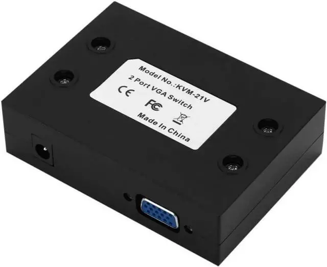 Main image of 2 Port VGA SVGA Monitor Sharing Switch Box 2-in 1-Out for LCD PC TV Monitor