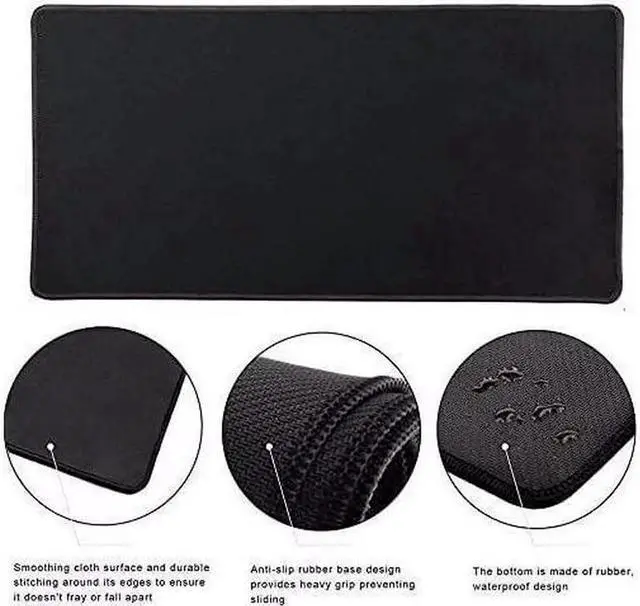 Alt view image 4 of 6 - Anime One Piece Mouse Pad,Extended Gaming Mouse Pad with Stitched Edges, Large Mouse pad with Non-Slip Rubber Base for Work & Gaming, Office & Home, 35.4x15.7inch