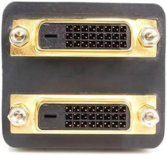 Alt view image 2 of 3 - ft DVI Splitter Cable - M / F - DVI-D to 2x DVI-D Dual Video Splitter for Your Split Screen Computer Monitor (DVISPL1DD), Black