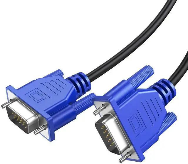 Alt view image 6 of 7 - VGA Cable 2-Pack, 3FT VGA Monitor Cable Male to Male Cord 1080P Full HD High Resolution for Monitor TV Computer Projector-Blue