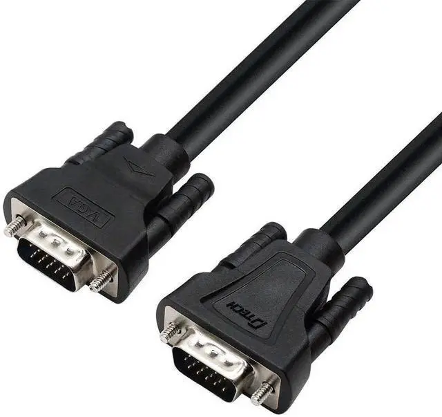 Main image of VGA Male to Male Cable 10 Feet Long PC Computer Monitor Cord 1080p High Resolution (3 Meter, Black)