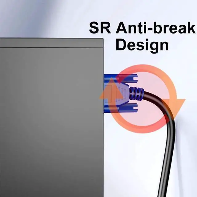 Alt view image 3 of 7 - VGA Cable 6 Feet, Gold-Plated Shielded VGA Male to Male Monitor Computer Cable Adapter Cord 15 Pin HD15 1080P@60Hz Full HD High Resolution for TV Computer Projector-Blue-Upgraded