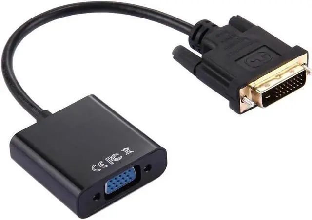 Alt view image 3 of 4 - DVI-D 24+1 Pin Man to VGA 15 Pin HDTV Adapter Converter