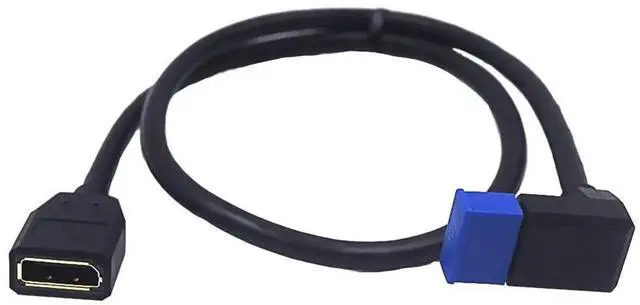 Alt view image 2 of 6 - 2ft 32.4Gbps 8K@60Hz DisplayPort Extension Cable, Up Angle Male to Female DP 1.4 Extender Adapter Ultra HD Cable for HDTV Laptop Monitor Projector PS4 PS5, Support 4K@144Hz 2K@165Hz