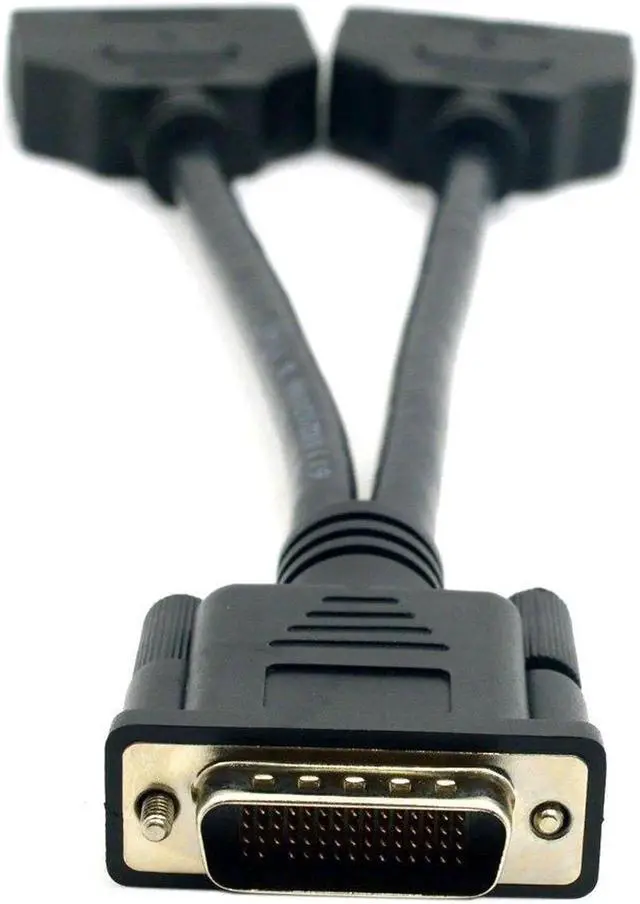 Alt view image 4 of 6 - DMS 59 Pin Dual 2 DVI Monitors, DMS 59 Pin Male to Two DVI 24+5 Female Dual Monitor Extension Cable Adapter for LHF Graphics Card (dus 59 pin Dual dvi)