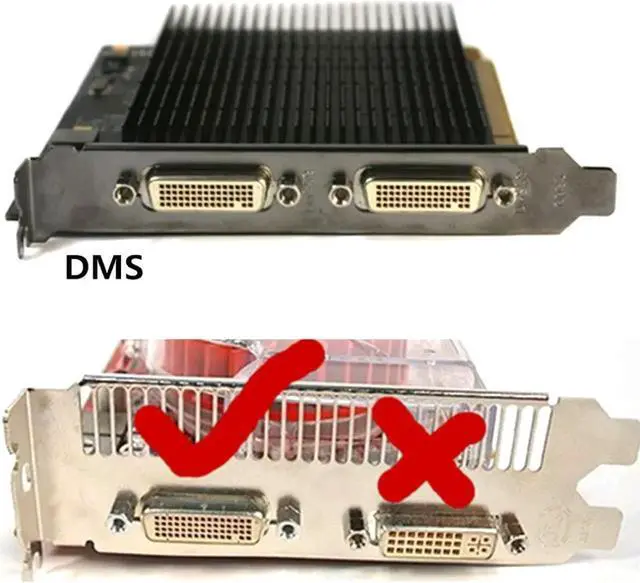 Alt view image 2 of 6 - DMS 59 Pin Dual 2 DVI Monitors, DMS 59 Pin Male to Two DVI 24+5 Female Dual Monitor Extension Cable Adapter for LHF Graphics Card (dus 59 pin Dual dvi)