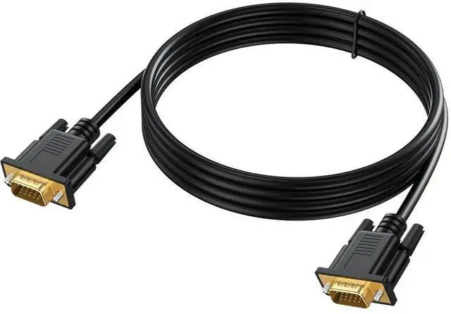 Main image of VGA Cable 10 Feet, VGA to Computer Monitor Cord Male to Male (15Pin) 1080P@60hz Full HD for Computer, Laptop, Docking Station, DVD, Monitor, TV, Projector