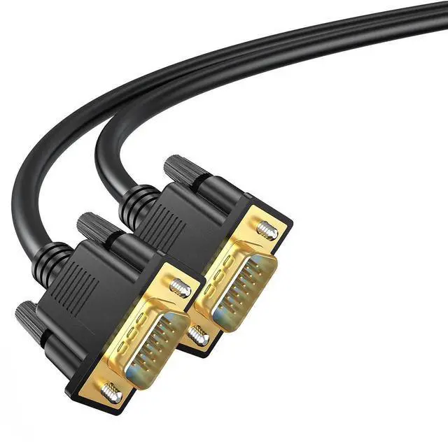 Alt view image 7 of 7 - VGA Cable 10 Feet, VGA to Computer Monitor Cord Male to Male (15Pin) 1080P@60hz Full HD for Computer, Laptop, Docking Station, DVD, Monitor, TV, Projector