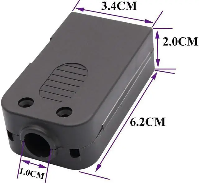 Alt view image 7 of 7 - VGA Screw Terminal Block Adapter D-SUB 15 Pin 3 Row DB15 VGA Male to 16 Pin/Way Female Serial Terminal Breakout Board Connector Signal Module with case (2Pcak/Male)