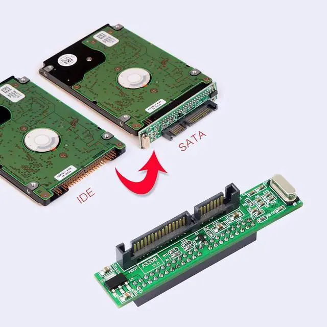 Alt view image 5 of 6 - SATA Male to 44 pin Female 2.5 inch IDE Adapter for PC and Mac Computer to SATA Hard Drive Interface Adapter(SATA M/2.5 F)