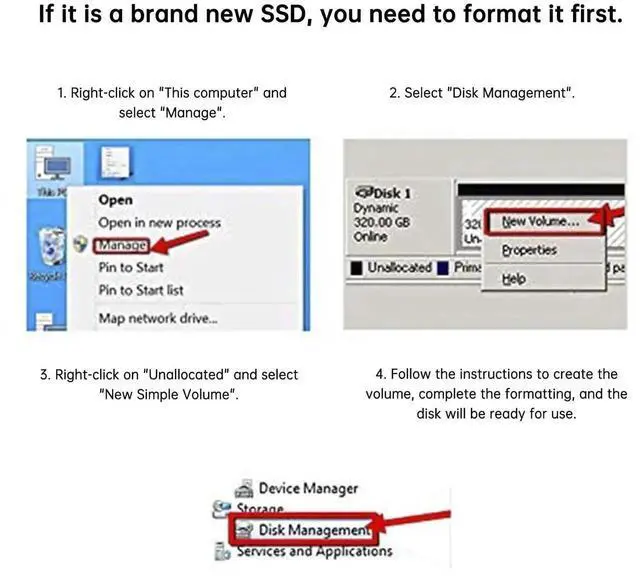 Alt view image 6 of 6 - M.2 SATA NGFF to SATA Adapter (Not Support NVME/ M.2 PCIE) 6Gbps Dual NGFF MSATA B Key/ B&M Key SSD to 2.5" III Converter Adapter Max 4TB Support 2230 2242 2260 2280 SSDs