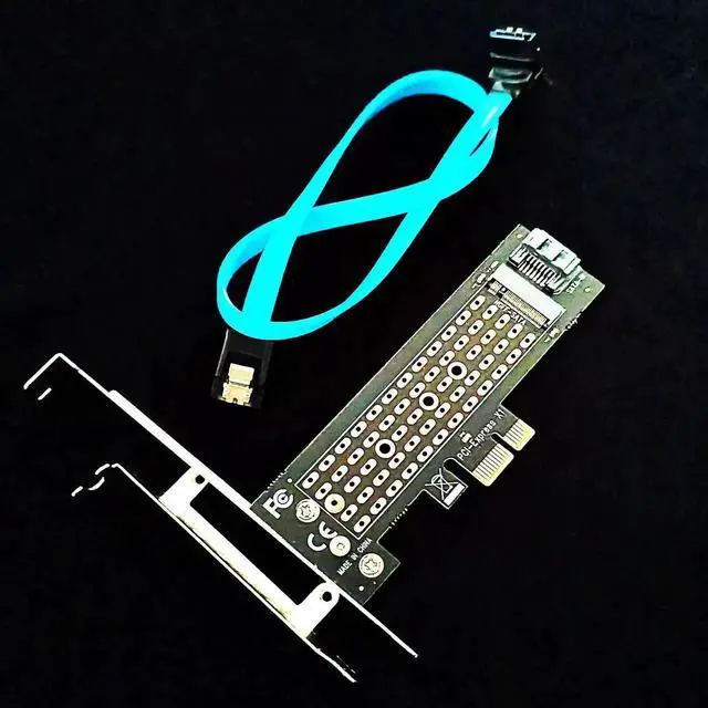 Alt view image 3 of 7 - PA09-SA M.2 NGFF SATA SSD Adapter - SATA I/II/III, Cable and Screws Included