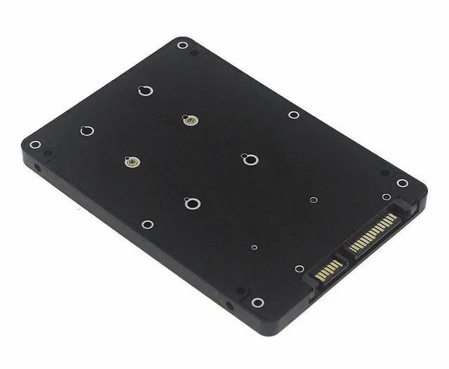 Main image of Mini PCI-E mSATA SSD to 2.5" SATA Adapter Card with Case-Black