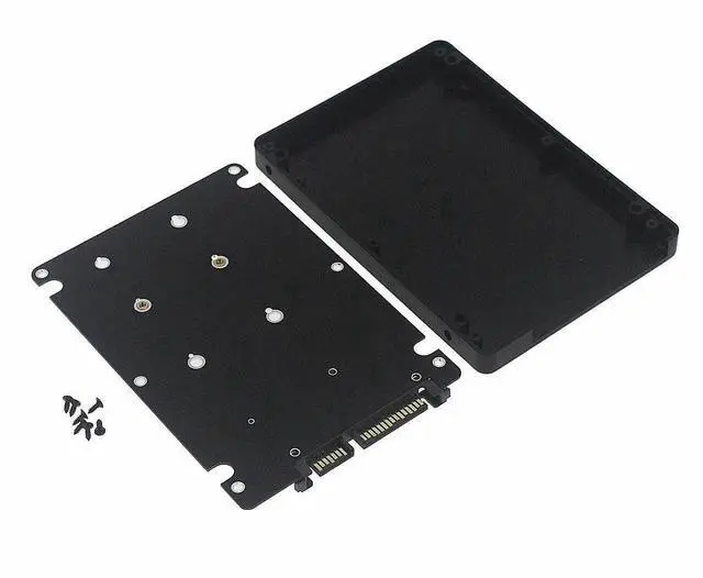 Alt view image 2 of 5 - Mini PCI-E mSATA SSD to 2.5" SATA Adapter Card with Case-Black