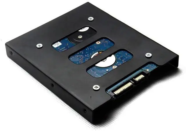 Alt view image 4 of 7 - HDD SSD Mounting Bracket 2.5 to 3.5 Adapter Hard Drive Holder (Single Drive, Pack of 2)