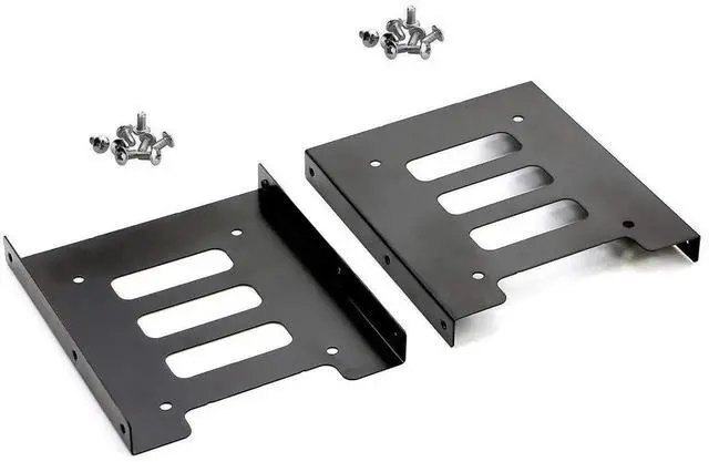 Main image of HDD SSD Mounting Bracket 2.5 to 3.5 Adapter Hard Drive Holder (Single Drive, Pack of 2)