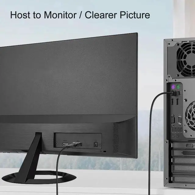 Alt view image 3 of 7 - 2 Pack Bi-Directional HDMI to DVI Converter - 1080P DVI-D (24+1) Male to HDMI Female Connector for Monitor, HDTV, TV Box, Projector, Blu-ray