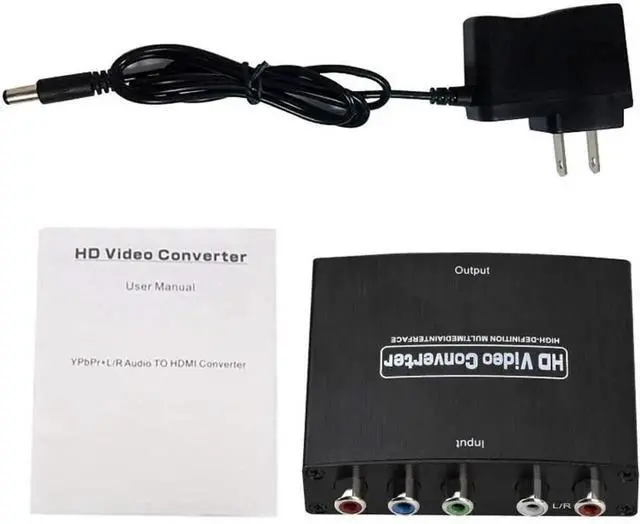 Alt view image 2 of 7 - Component to HDMI Adapter YPbPr to HDMI Coverter 5 RCA to HDMI Coverter Supports 1080P Video Audio Converter Adapter HDMI V1.4 for DVD/PSP/Xbox360 to HDTV Monitor