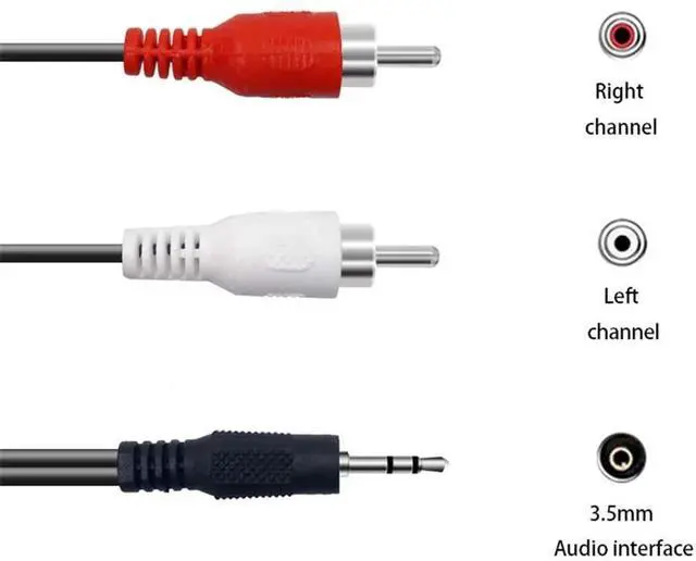 Alt view image 2 of 7 - HDMI to RCA Converter, TechCode Mini 1080P HDMI to AV Scaler Adapter Supports PAL/NTSC HDMI to RCA AV/CVSB L/R HD Video Converter for PC, Laptop, Xbox, HDTV, DVD, TV Stick or More (Black)