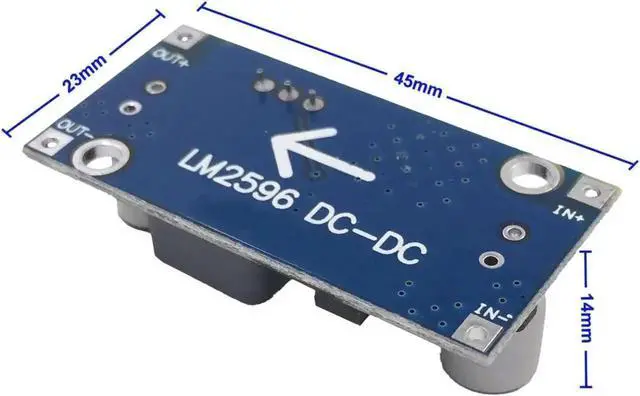 Alt view image 3 of 6 - LM2596s DC-DC Buck Converter 3A Adjustable Voltage Regulator 3.2-35V 1.25-35V DIY Power Supply Step Down Module (1 Pack)