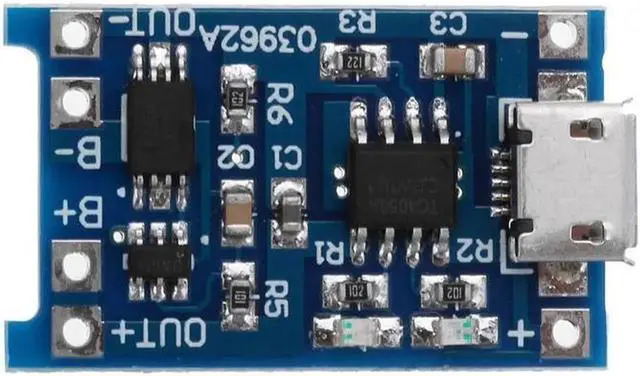 Alt view image 7 of 7 - TP4056 Micro USB 5V 1A Lithium Battery Charging Protection Board TE585 Lipo Charger Module