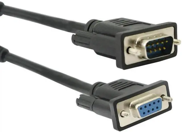 Alt view image 2 of 4 - DB9 RS232 to RJ45 Extender, DB9 9-Pin Serial Port Female&Male to RJ45 CAT5 CAT6 Ethernet LAN Extend Adapter Cable-2pcs (2-Cable)