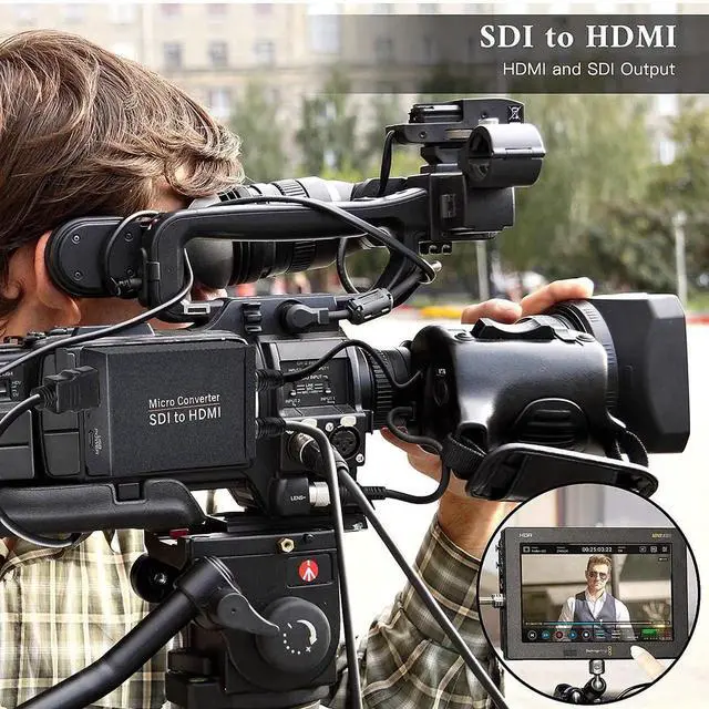 Alt view image 5 of 5 - SDI to HDMI Converter Adapter for 3G-SDI/HD-SDI/SD-SDI Signals, 1080P@60Hz