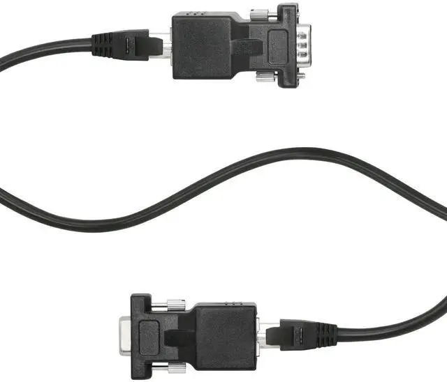 Alt view image 3 of 6 - DB9 RS232 to RJ45 Extender, DB9 9-Pin Serial Port Female&Male to RJ45 CAT5 CAT6 Ethernet LAN Extend Adapter Cable-2pcs (2-Adapter)