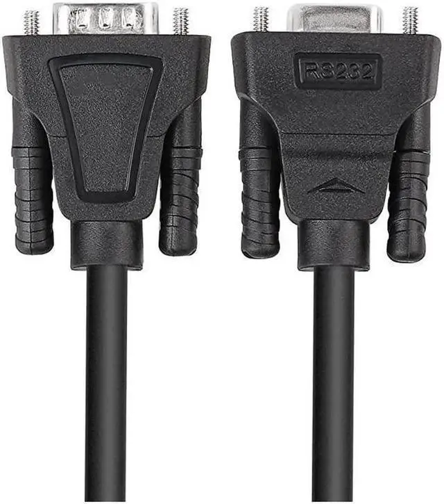 Alt view image 3 of 7 - DB9 RS232 Serial Cable Male to Female Extension Null Modem Cord Cross TXRX line for Data Communication 6 Feet Black