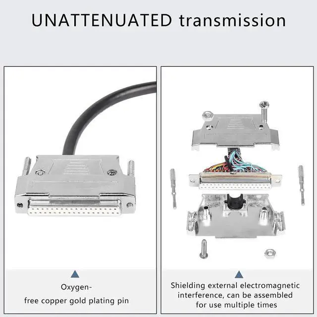 Alt view image 5 of 6 - DB37 Connector Adapter 37 Pin Serial Extension Cable Solderless 37-Pin Port Breakout Replacement Cable with Bare Wire - 1M/3.2Ft (DB37 Female)