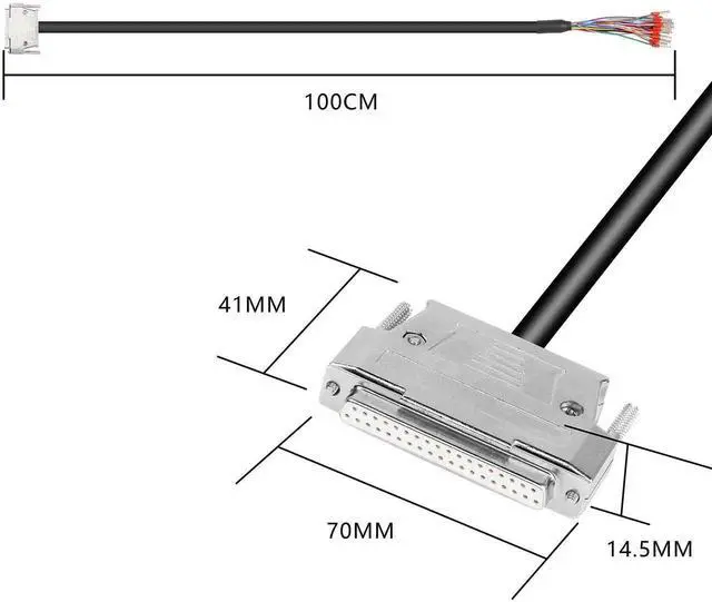 Main image of DB37 Connector Adapter 37 Pin Serial Extension Cable Solderless 37-Pin Port Breakout Replacement Cable with Bare Wire - 1M/3.2Ft (DB37 Female)