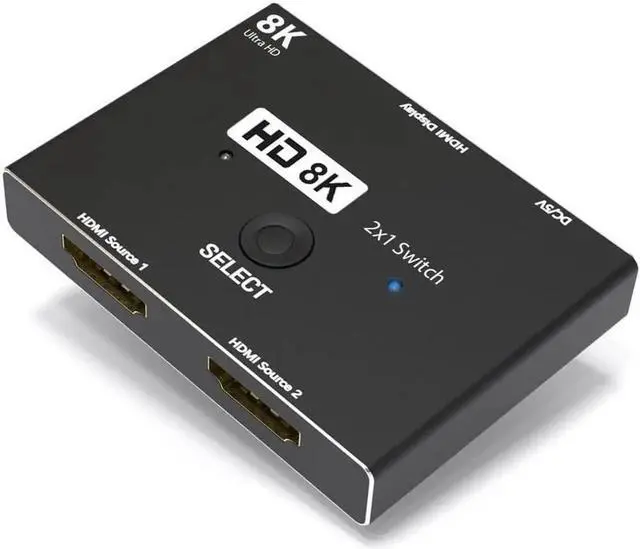 Main image of HDMI Switch 8K 2 in 1 Out Directional HDMI 2.1 Splitter 8K 60Hz/ 4K 120Hz Converter 48Gbps High-Speed Transmission Splitter Compatible with Xbox PS3/4/5 Projectors Monitors