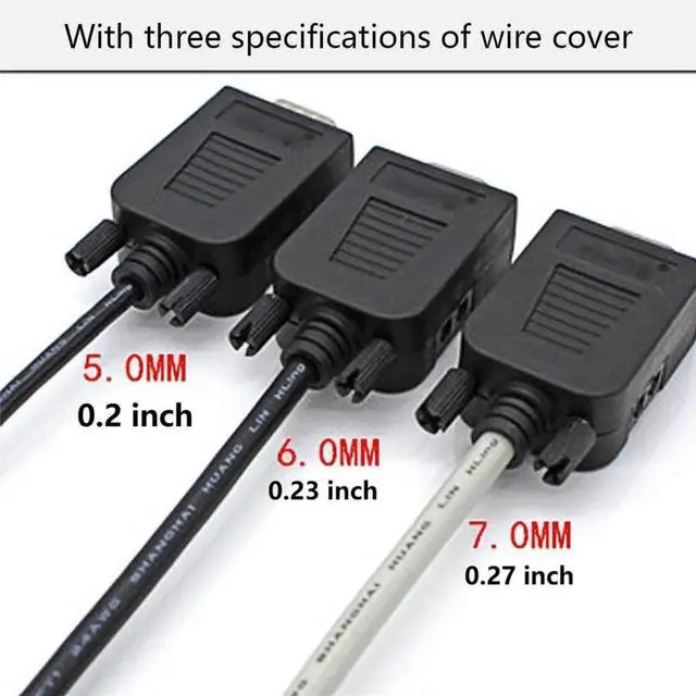 Alt view image 4 of 7 - DB9 Breakout Connector to Wiring Solderless Terminal RS232 D-SUB Male Serial Adapter 9pin Port Breakout Board Black Rubber Core with Case,Screwdriver,Nuts