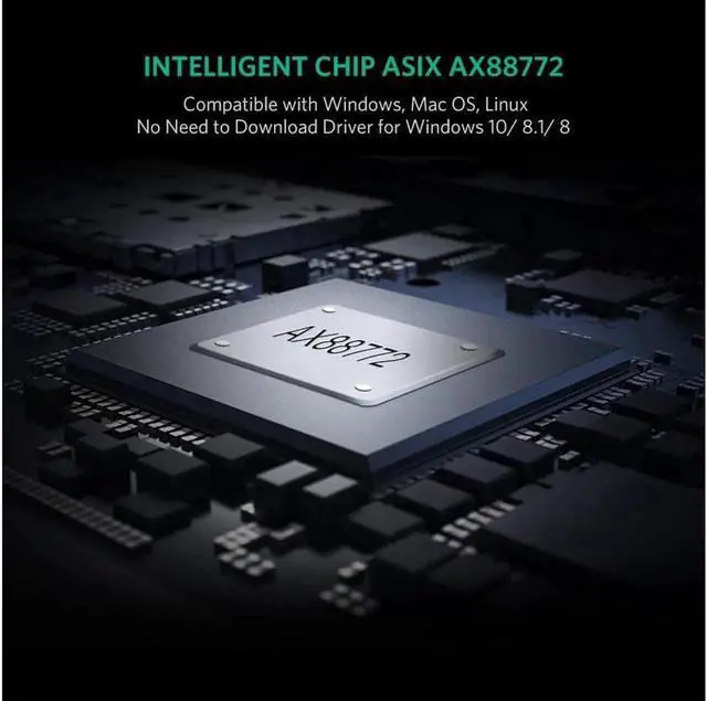 Alt view image 3 of 7 - UGREEN Ethernet Adapter USB 2.0 to 10/100 Network RJ45 Lan Wired Adapter for Nintendo Switch, Wii, Wii U, Macbook, Chromebook, Windows 10, 8.1, Mac OS, Surface Pro, Linux ASIX AX88772 Chipset (Black)