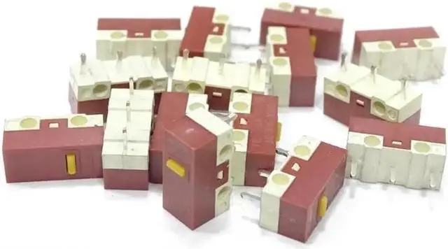 Alt view image 4 of 5 - 10Piece Mouse Micro Switch Micro Mute Button HUANO Silent Mouse Microswitch(10)