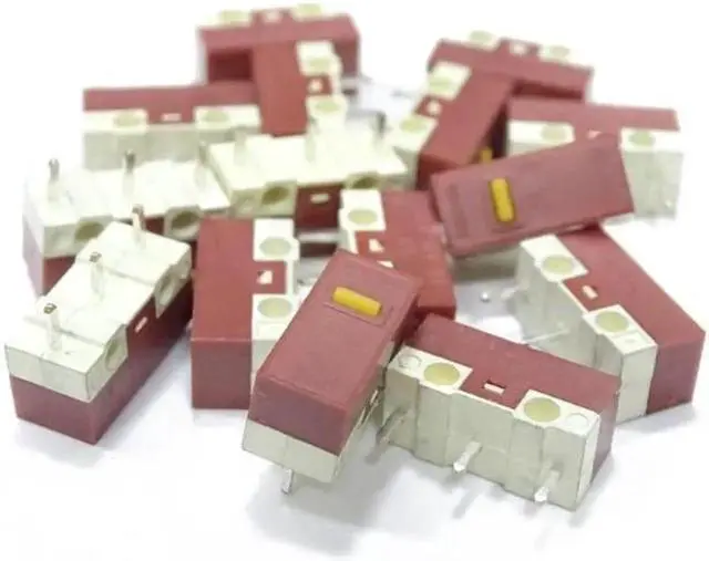 Alt view image 3 of 5 - 10Piece Mouse Micro Switch Micro Mute Button HUANO Silent Mouse Microswitch(10)
