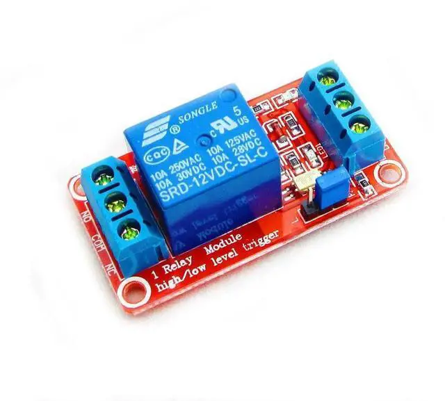 Alt view image 2 of 4 - 12V 1 Channel Relay Module with Optocoupler Isolation Support High or Low Level Trigger