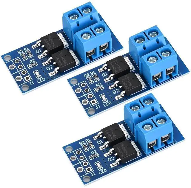 Main image of 3PCS Dual High-Power MOSFET Trigger Switch Drive Module 0-20KHz PWM Adjustment Electronic Switch Control Board Motor Speed Controller Lamp Brightness Control, DC 5V-36V 400W, 15A (Max 30A)