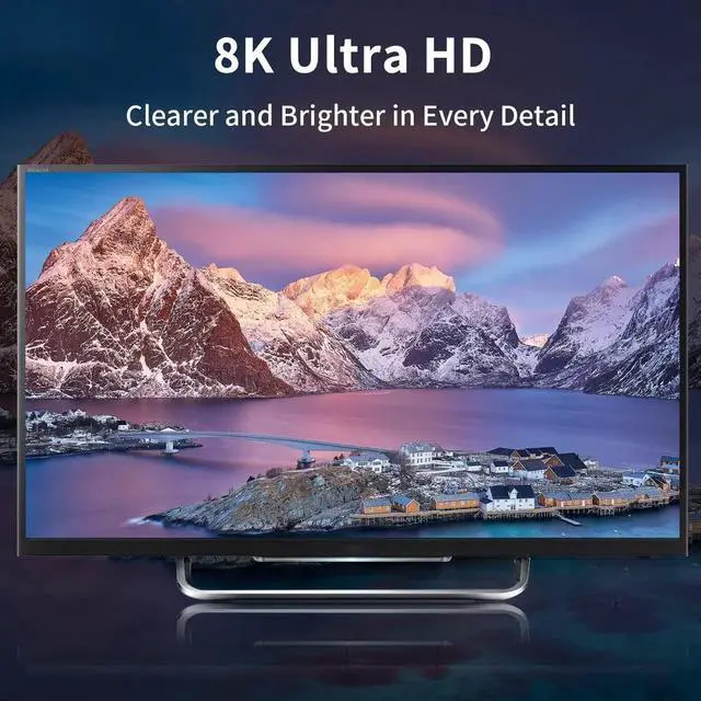 Alt view image 6 of 7 - Displayport to Mini Displayport Adapter, Displayport 1.4 Adapter 8K UHD Video - DisplayPort Male to Mini DisplayPort Female Adapter, DP to mDP 1.2 Monitor Extension Adapter, 2Pack