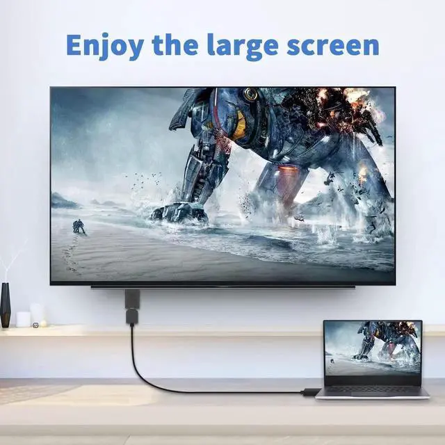 Alt view image 4 of 7 - Displayport to Mini Displayport Adapter, Displayport 1.4 Adapter 8K UHD Video - DisplayPort Male to Mini DisplayPort Female Adapter, DP to mDP 1.2 Monitor Extension Adapter, 2Pack