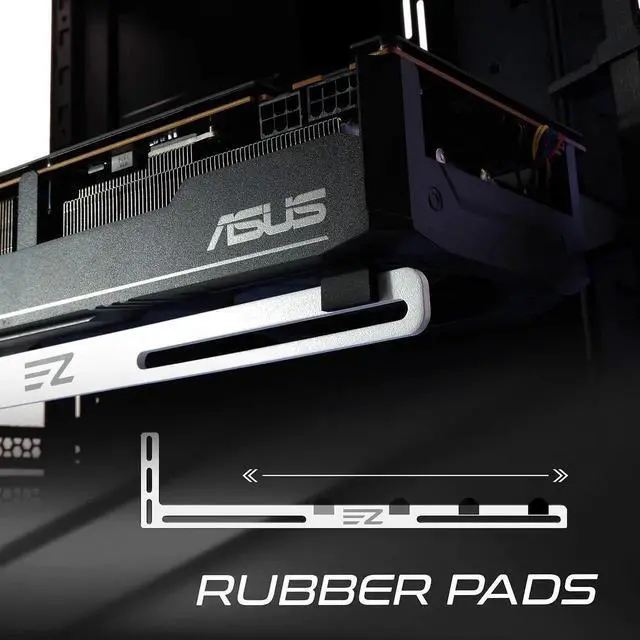 Alt view image 7 of 7 - GPU Bracket ,Graphics Card Brace Support,Video Card Holder,GPU Holder for Custom Desktop PC Gaming-3mm Aluminum-White