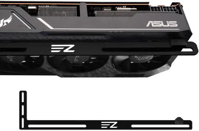 Main image of GPU Holder,Graphics Card Brace Support,Video Card Holder,GPU VGA Bracket for Custom Desktop PC Gaming-3mm Aluminum-Black