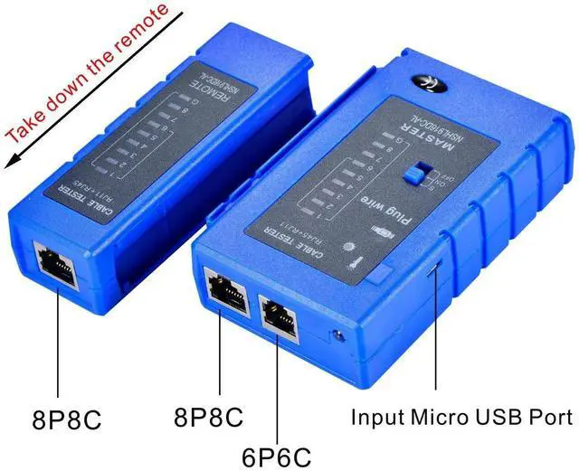 Alt view image 3 of 5 - Network Cable Tester Test Tool RJ45 RJ11 RJ12 CAT5 CAT6 UTP USB LAN Wire Ethernet
