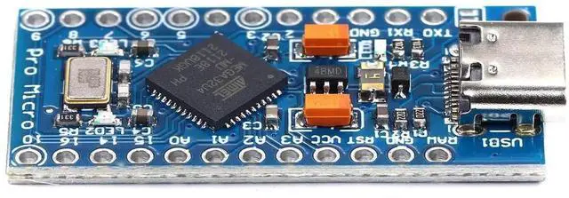 Alt view image 4 of 6 - Type-C Pro Micro Atmega32U4 5V 16MHz Module Board Micro USB Pro Micro Development Board Micro Controller 3pcs